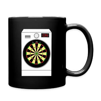 Darts washing machine - Full Colour Mug - black - Right
