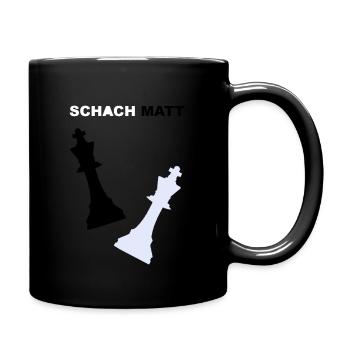 Schach - Tasse einfarbig - Schwarz - Rechts