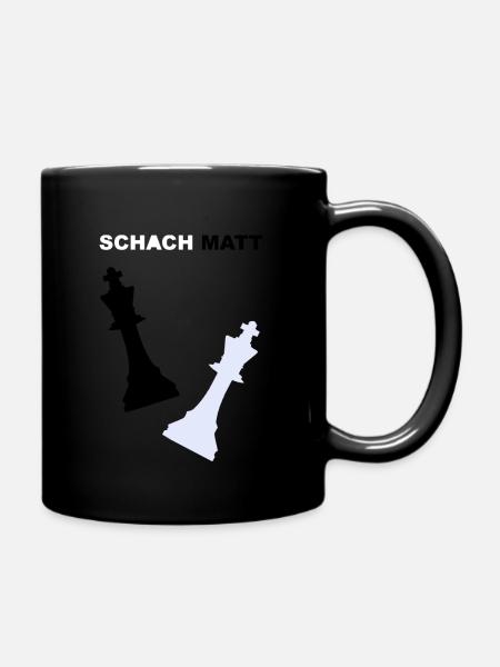 Schach - Tasse einfarbig - Schwarz
