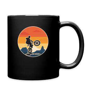 BMX Leidenschaft Original Geschenkidee Freestyle Bike - Tasse einfarbig - Schwarz - Rechts