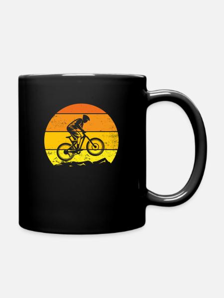 VTT Vélo idée cadeau original pour fan cycliste - Mug uni - noir