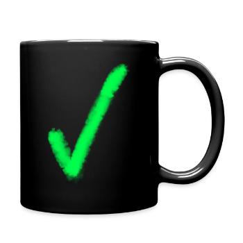 Hacking in green - Full Colour Mug - black - Right