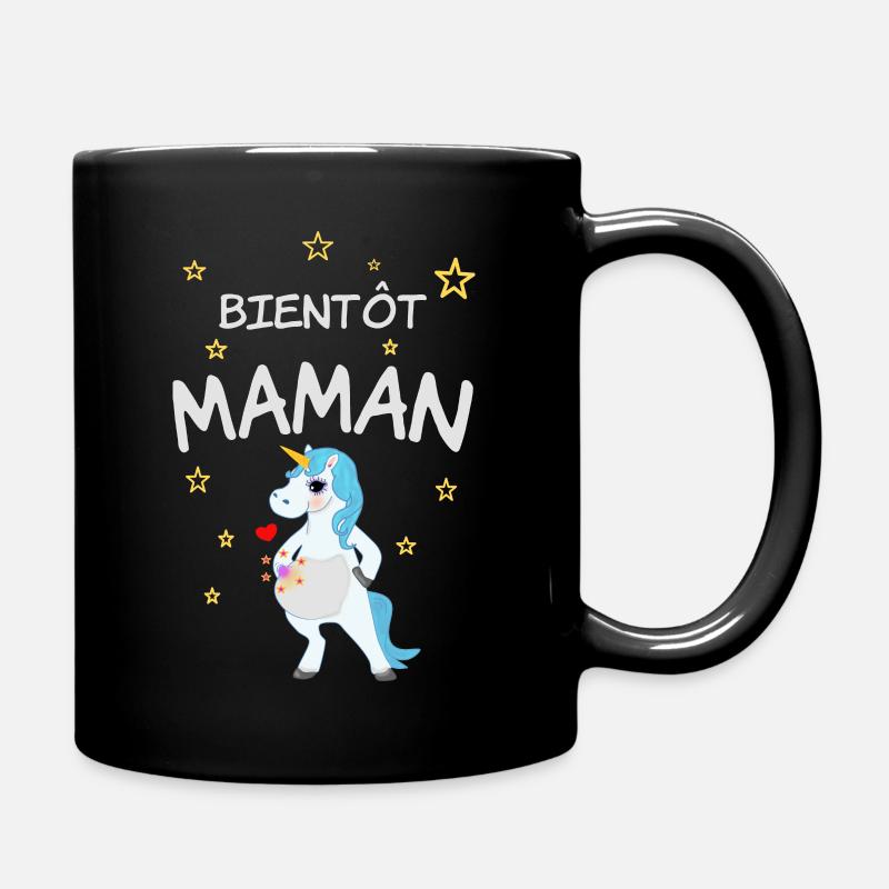 Bientôt maman - Tasse einfarbig - Schwarz