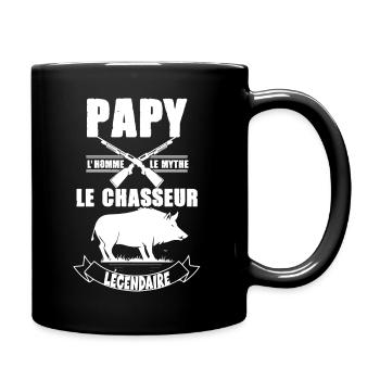 Papy de légende et chasseur humour pour mon papy - Mug uni - noir - Droite