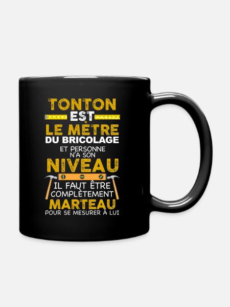 Le meilleur tonton bricoleur - Mug uni - noir