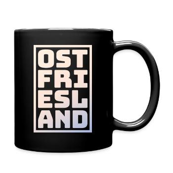 East Frisia lettering - Full Colour Mug - black - Right