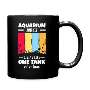 Aquaristik Aquarianer Fischzucht - Tasse einfarbig - Schwarz - Rechts