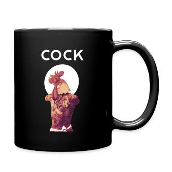 Coq Samouraï - Mug uni - noir - Droite