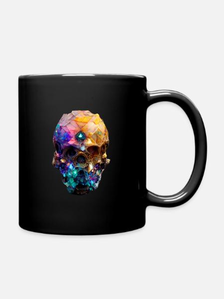 Crystal Skull 2 - Full Colour Mug - black