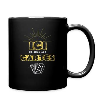 ON AIME LES CARTES - Mug uni - noir - Droite