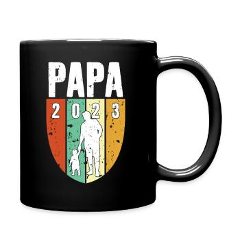 DAD SINCE 2023Expectant DAD 1 CHILD - Full Colour Mug - black - Right
