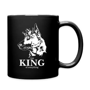 Malinois roi de tout dire chiens - Mug uni - noir - Droite