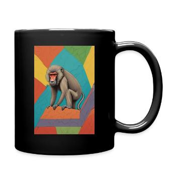 Boulder-Pavian - Tasse einfarbig - Schwarz - Rechts