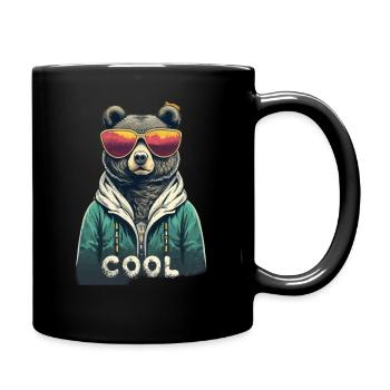 Cool Bear - Full Colour Mug - black - Right