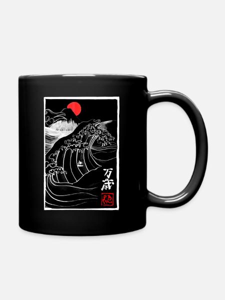 manga banzai large - Mug uni - noir