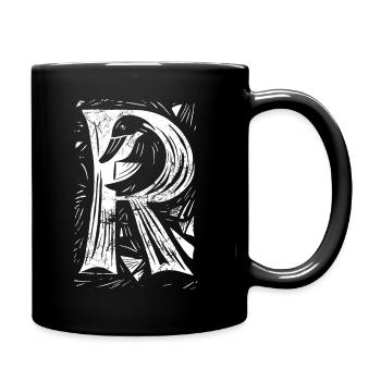 Rente Ente - Rentner Ruhestand Pension Geschenk - Tasse einfarbig - Schwarz - Rechts