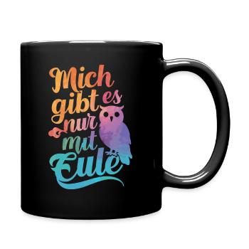 oiseau de nuit hibou hibou oiseau - Mug uni - noir - Droite
