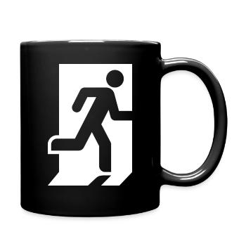 Get out of the house, get out, , run - Full Colour Mug - black - Right