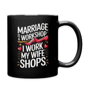 Husband, Spouse, Family, Wedding - Full Colour Mug - black - Right