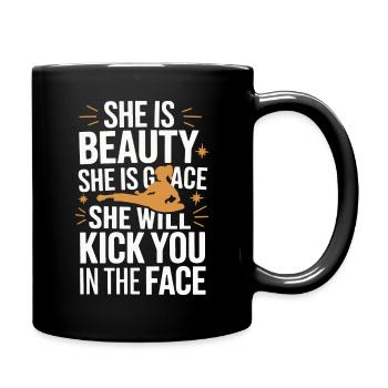 Karaté Karaté Combattant Arts Martiaux - Mug uni - noir - Droite