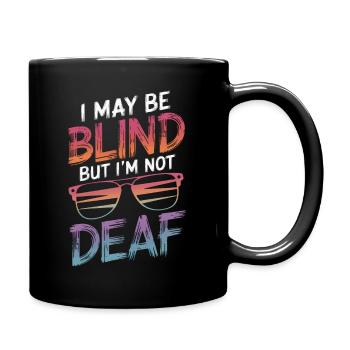 Aveugle Personnes malvoyantes - Mug uni - noir - Droite