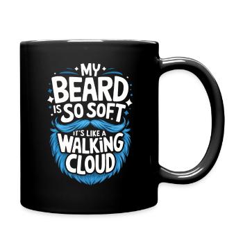 Bart Schnurrbart Bärtige Männer - Tasse einfarbig - Schwarz - Rechts