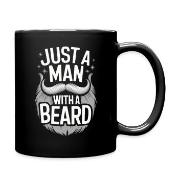 Bart Schnurrbart Bärtige Männer - Tasse einfarbig - Schwarz - Rechts