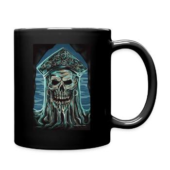 Untoter Pirat Selbstgezeichnet - Tasse einfarbig - Schwarz - Rechts