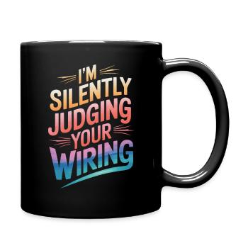 Électricien Électronicien Technicien Artisan Métier Disant - Mug uni - noir - Droite