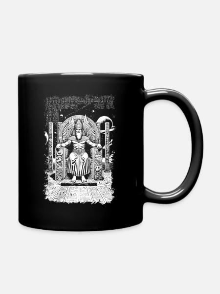 Sumerian god Anu - Full Colour Mug - black