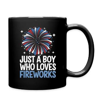 Pyrotechniker Feuerwerk Pyrotechnik - Tasse einfarbig - Schwarz - Rechts