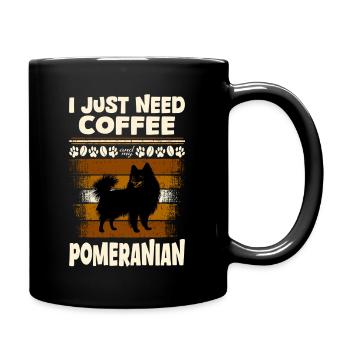 Café de Poméranie - Mug uni - noir - Droite
