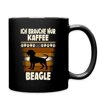 Beagle coffee - Full Colour Mug - black - Right
