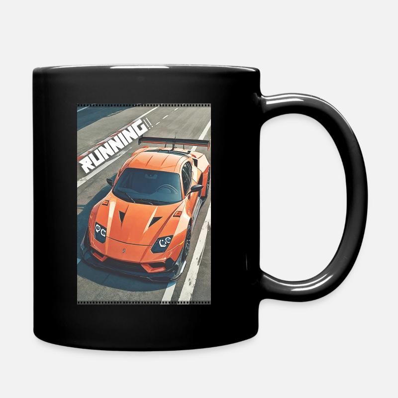 Courir avec style ! 🚗💨 Habillez-vous et décorez la vitesse - Mug uni - noir