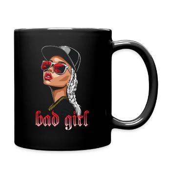 Lunettes de soleil mauvaise fille femme bella - Mug uni - noir - Droite