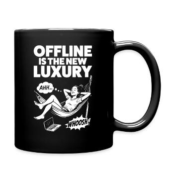Offline is the New Luxury - Hammock - Full Colour Mug - black - Right