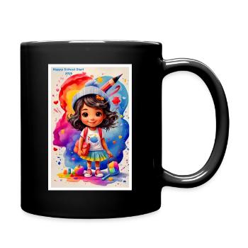 Mode & More « Inscription à l’école 2025 » 🎒📏🍎😎❣️ - Mug uni - noir - Droite