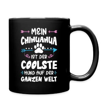 Dicton de chien chihuahua - Mug uni - noir - Droite