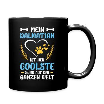 Mein Dalmatiner 1. Geburtstag - Tasse einfarbig - Schwarz - Rechts