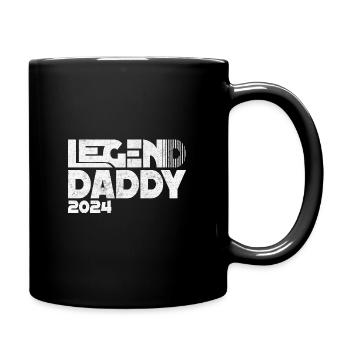 Papa 2024 Legend Daddy 2024 Papa in 2024 - Tasse einfarbig - Schwarz - Rechts