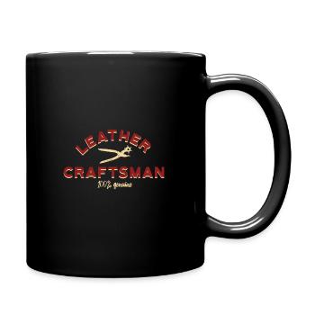 Lederhandwerk - Tasse einfarbig - Schwarz - Rechts