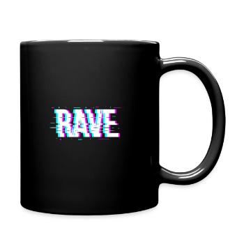 Rave - Tasse einfarbig - Schwarz - Rechts