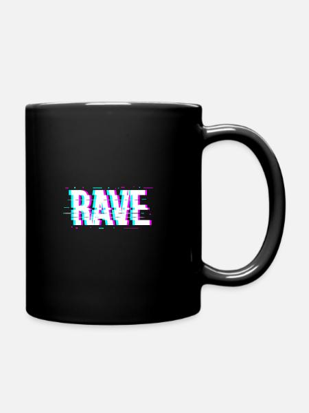 Rave - Tasse einfarbig - Schwarz