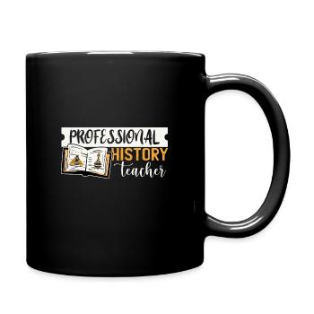 Geschichte Lehrer - Tasse einfarbig - Schwarz - Rechts