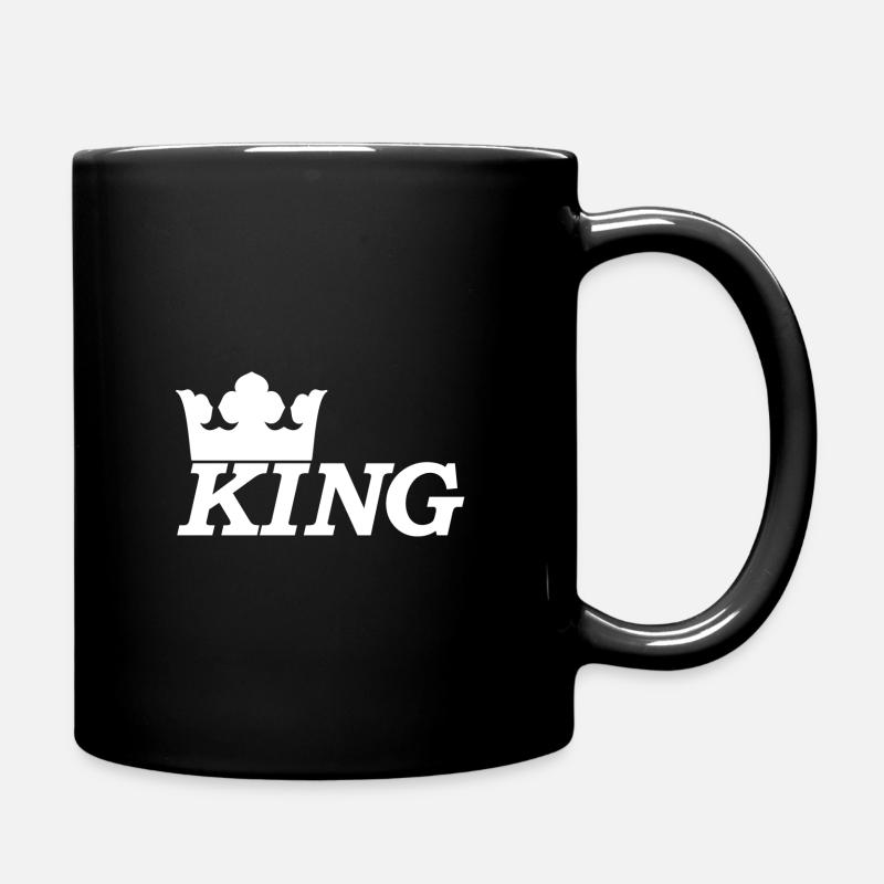 King - Tasse einfarbig - Schwarz