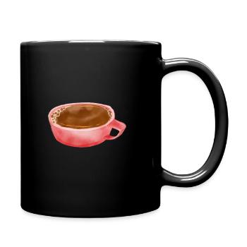 Café icône - Mug uni - noir - Droite