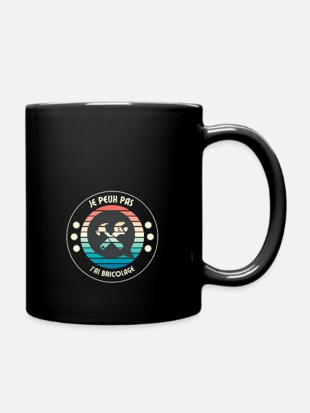 Ich kann nicht DIY - Tasse einfarbig - Schwarz