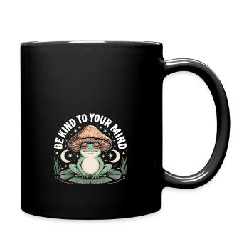 Be kind to your mind self talk Santé mentale - Mug uni - noir - Droite