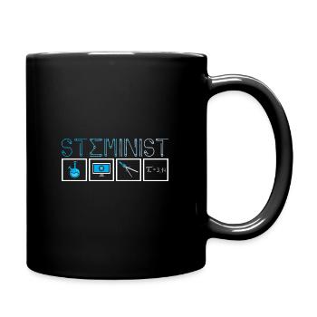 STEMinist - Tasse einfarbig - Schwarz - Rechts
