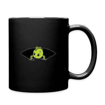 Baby dino - Tasse einfarbig - Schwarz - Rechts